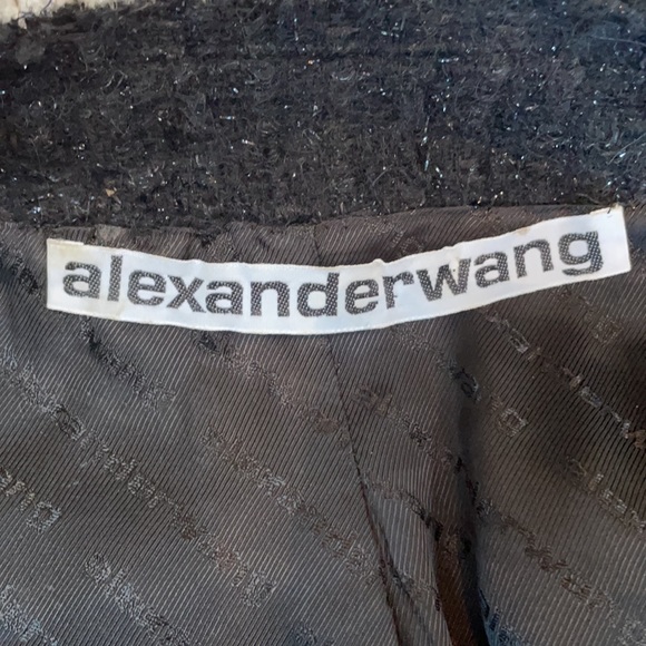 Alexander Wang short sleeve wool blend top/sweater - Picture 7 of 9